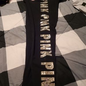 Pink bling leggings